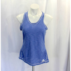 Adidas Blue Running Athletic Tank Top Fitted